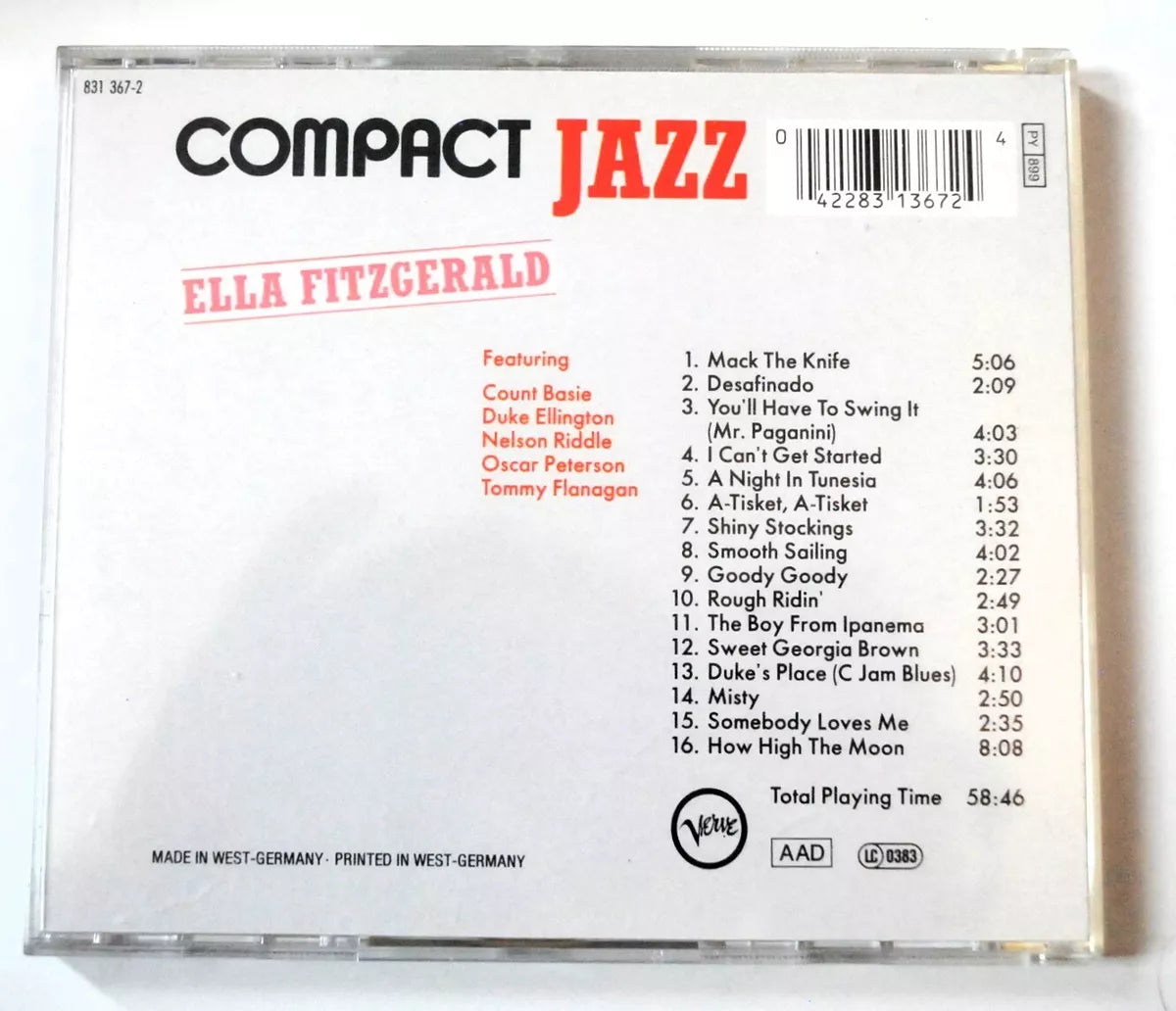 Ella Fitzgerald – Compact Jazz (CD, 1987)