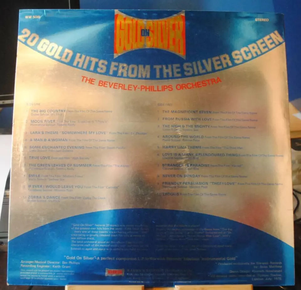 20 Gold Hits From the Silver Screen - Various Artists (Vinyl LP, Warwick WW5018)