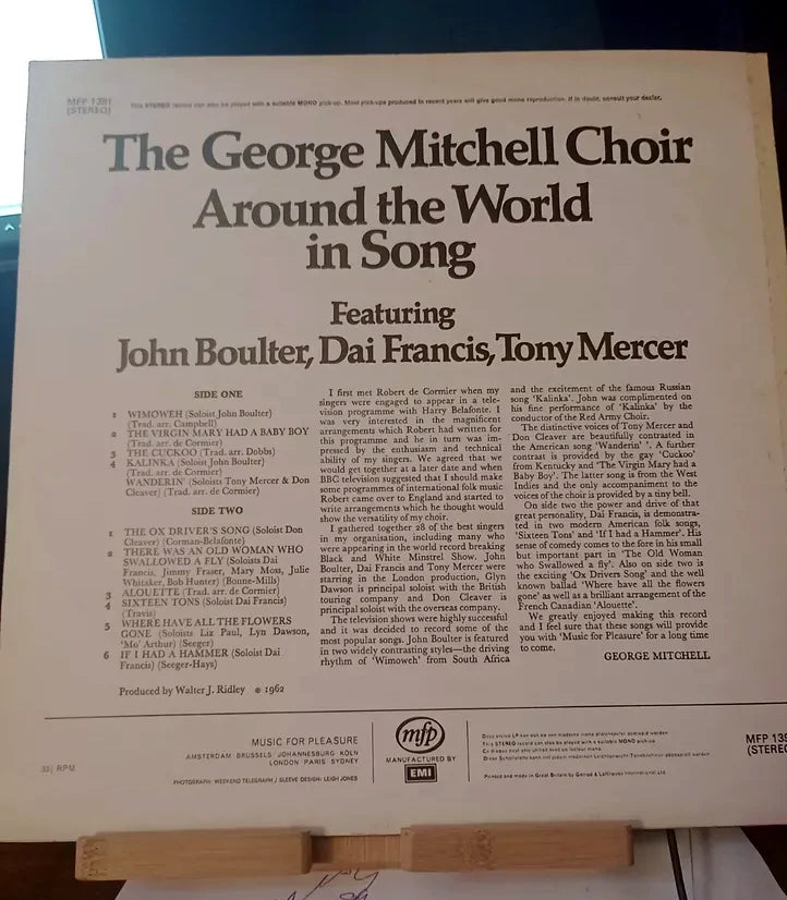 The George Mitchell Choir - Around The World In Song (Vinyl)