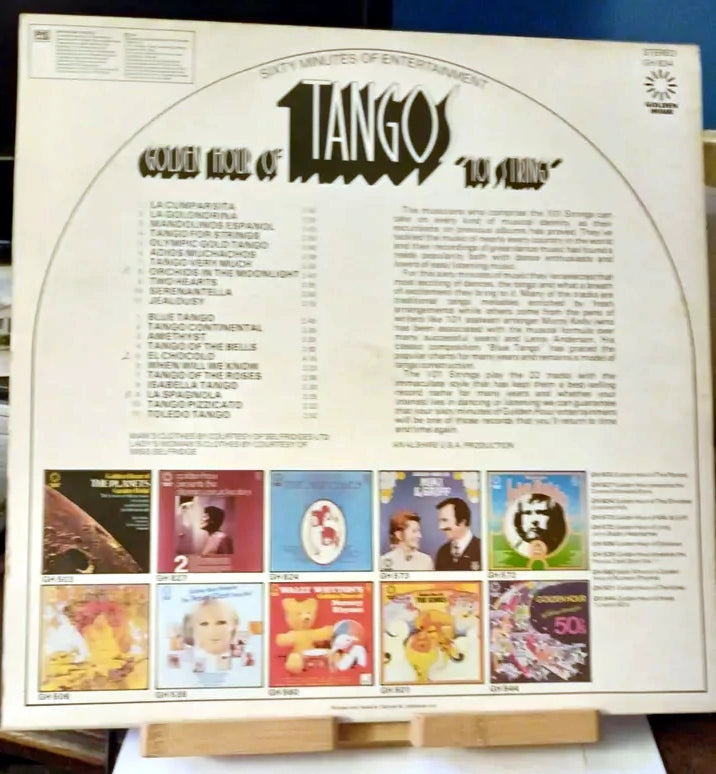 101 Strings - Golden Hour of Tangos (Vinyl LP, 1974, Golden Hour GH834)