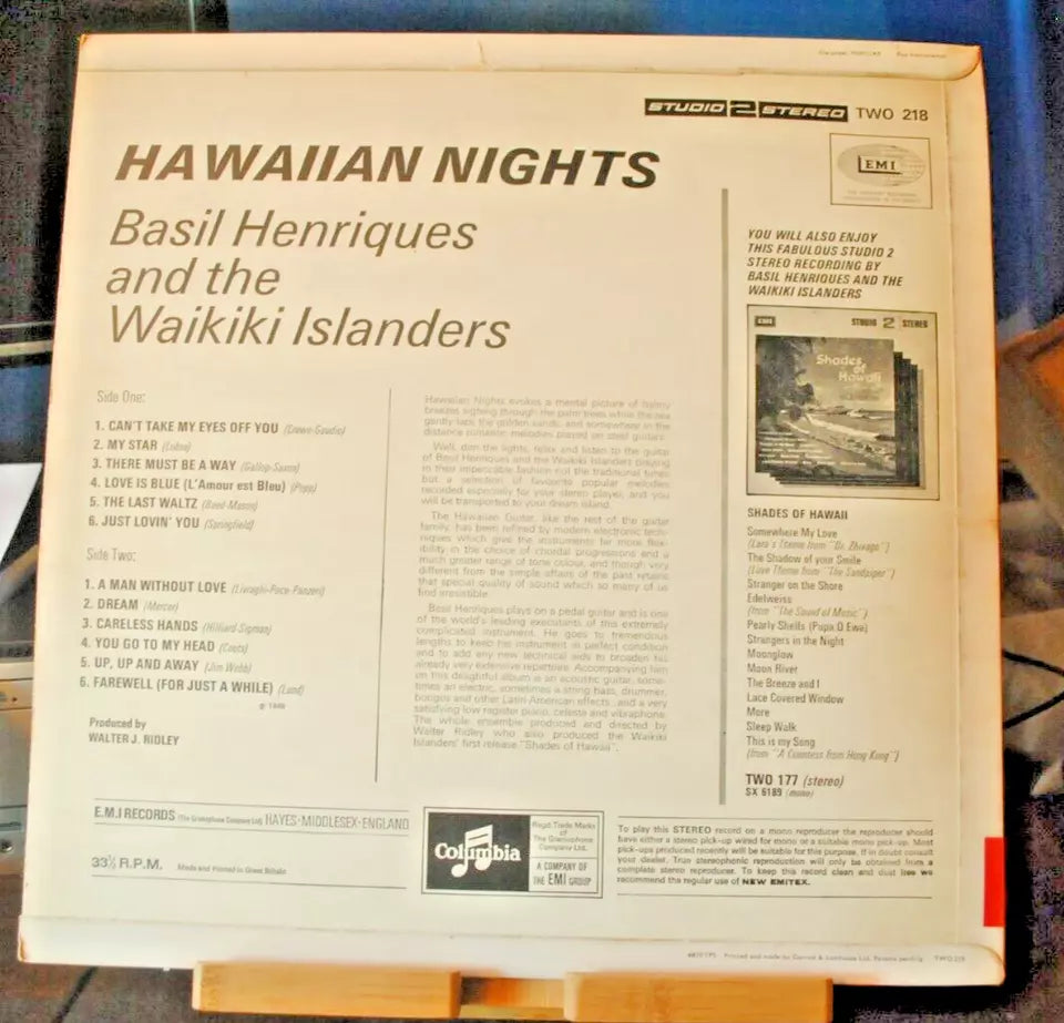 The Waikiki Islanders - Hawaiian Nights (Vinyl LP, TWO218)