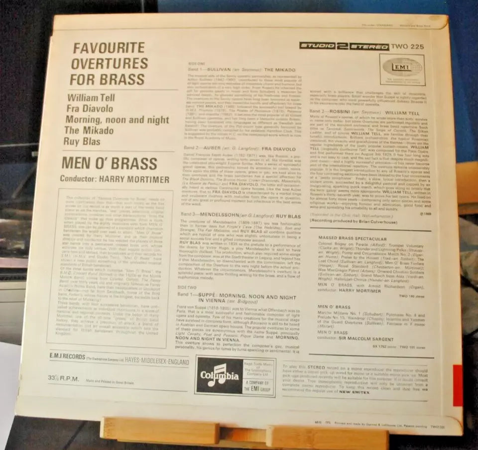 Favourite Overtures for Brass - Men O' Brass (Vinyl LP, 1968)