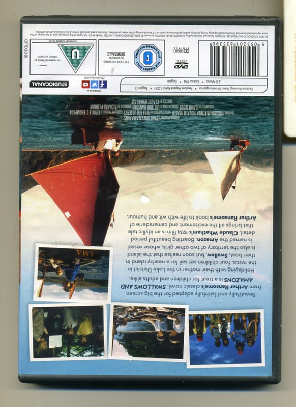 Swallows and Amazons DVD (2016) Virginia McKenna, Whatham (DIR) cert U