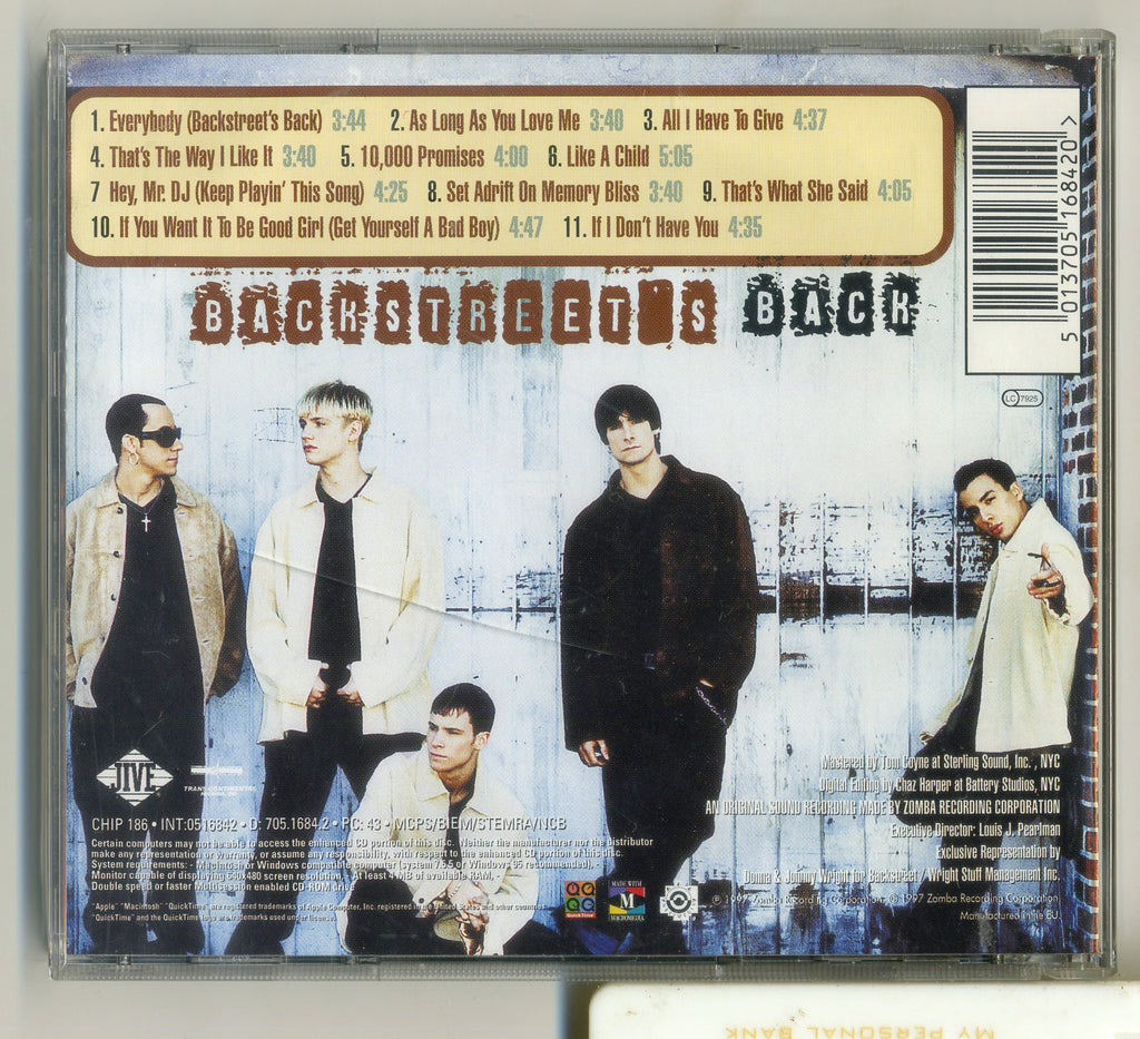 Backstreet Boys : Backstreets Back CD