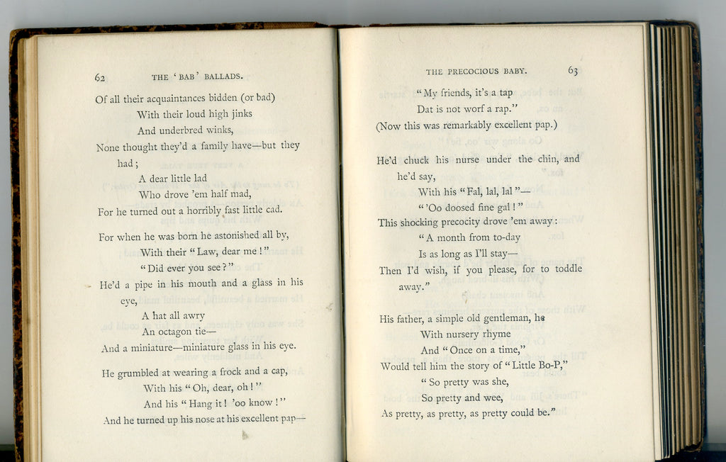 Fifty Bab Ballads WS Gilbert Vintage Hardback Book circa 1893