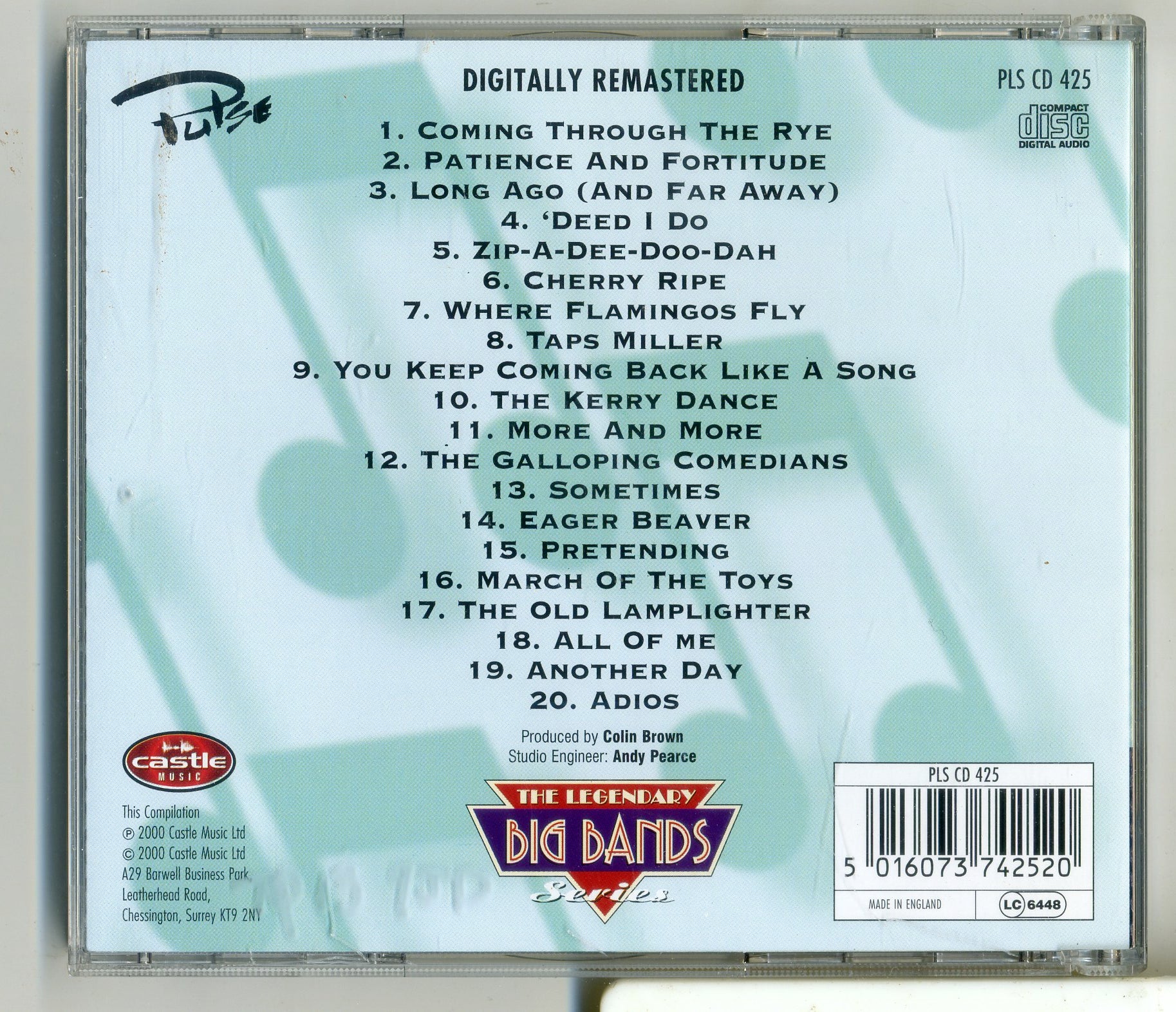 Legendary Big Bands Series by Geraldo (CD, 2001)