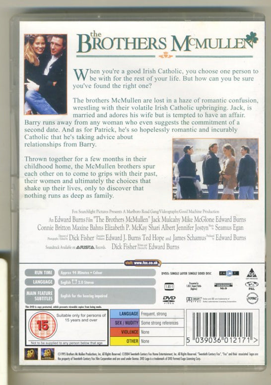 The Brothers McMullen (DVD, 2004)
