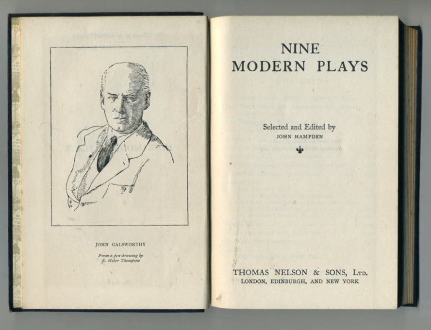 Nine Modern Plays Editor John Hampden (Hardback, 1927) Thomas Nelson & Sons