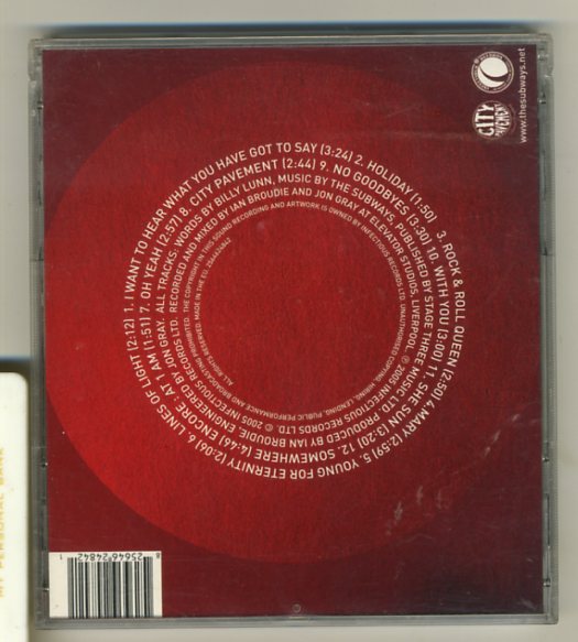 The Subways : Young for Eternity CD (2005)