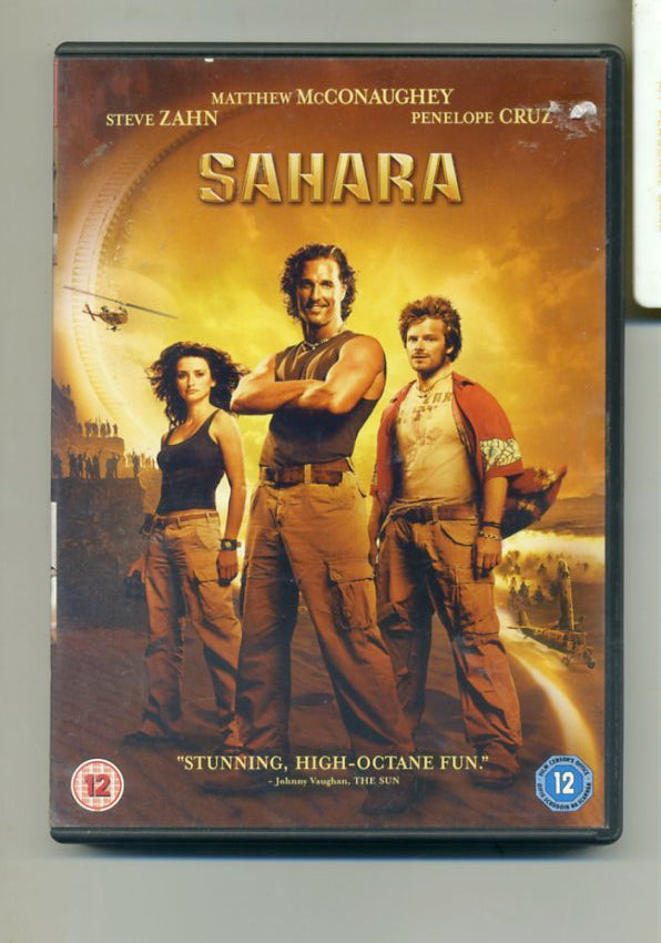 Sahara DVD (2005) Matthew McConaughey, Eisner (DIR) cert 12