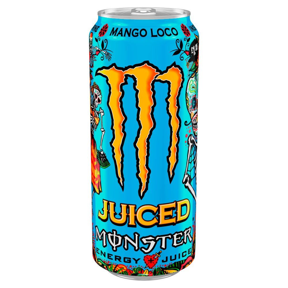 ⚠️ 🚚 Monster Mango Loco Juiced 12x500ml PMP £1.65 (Blue Skull) | Local Delivery Only ⚠️