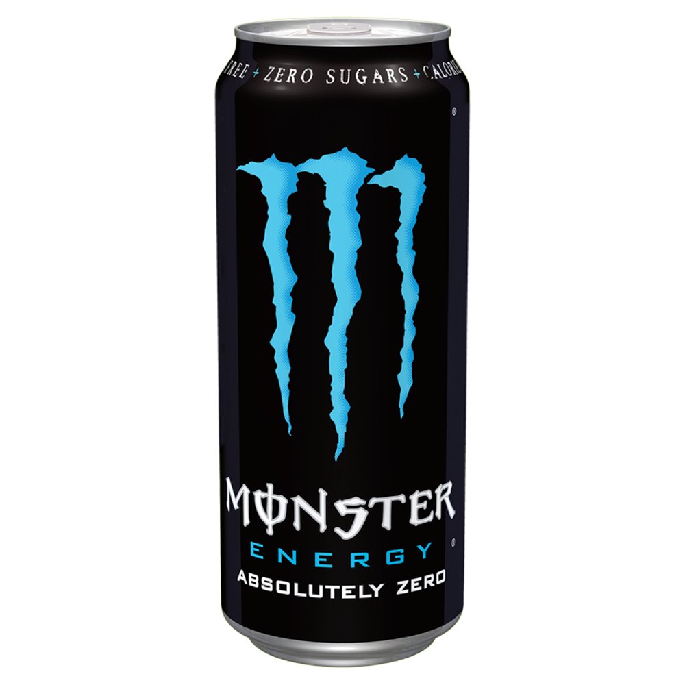 ⚠️ 🚚 Monster Energy Drink Absolutely Zero Sugar 12x500ml PMP £1.55 (Black Can+Blue M) | Local Delivery Only ⚠️